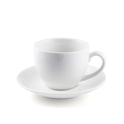 Porceletta Ivory Porcelain Cappuccino Cup & Saucer 