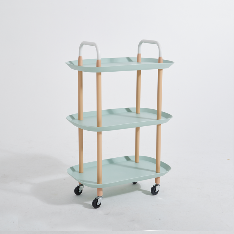 Vague 3-Tier Boat Plastic Rolling Cart