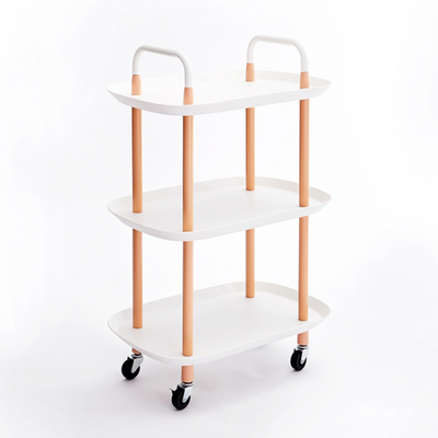 Vague 3-Tier Boat Plastic Rolling Cart