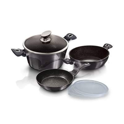 Berlinger Haus 6 Pieces Cookware Set Metallic Line Carbon Pro Collection