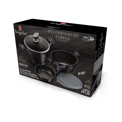 Berlinger Haus 6 Pieces Cookware Set Metallic Line Carbon Pro Collection