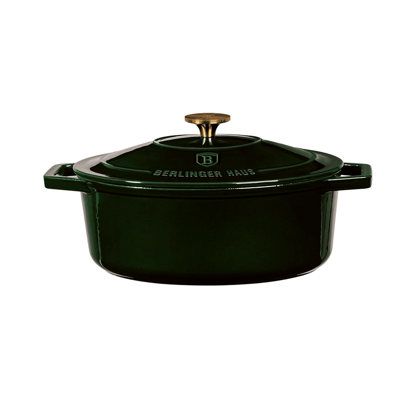 Berlinger Haus Emerald Cast Iron Oval Roaster 