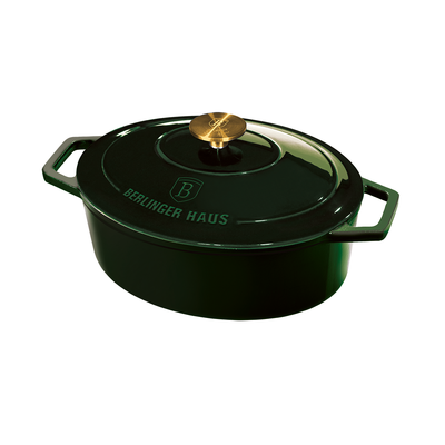 Berlinger Haus Emerald Cast Iron Oval Roaster 