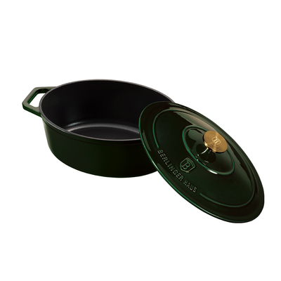 Berlinger Haus Emerald Cast Iron Oval Roaster 